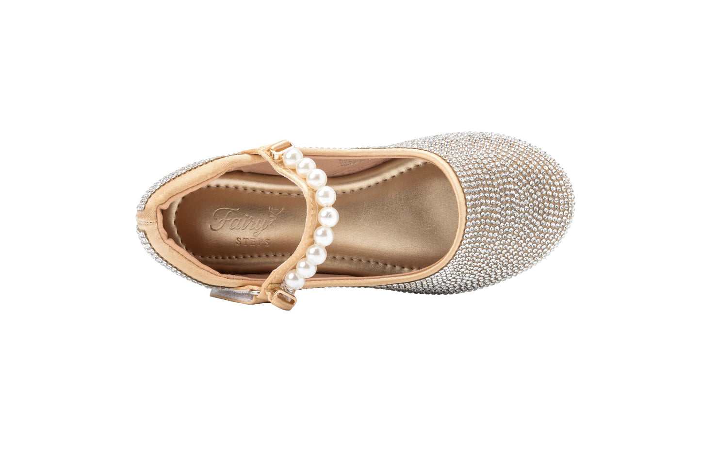 Girls Gold Sparkly Shoes – Glitter Mary Jane Dress Shoes | Glory - Gold