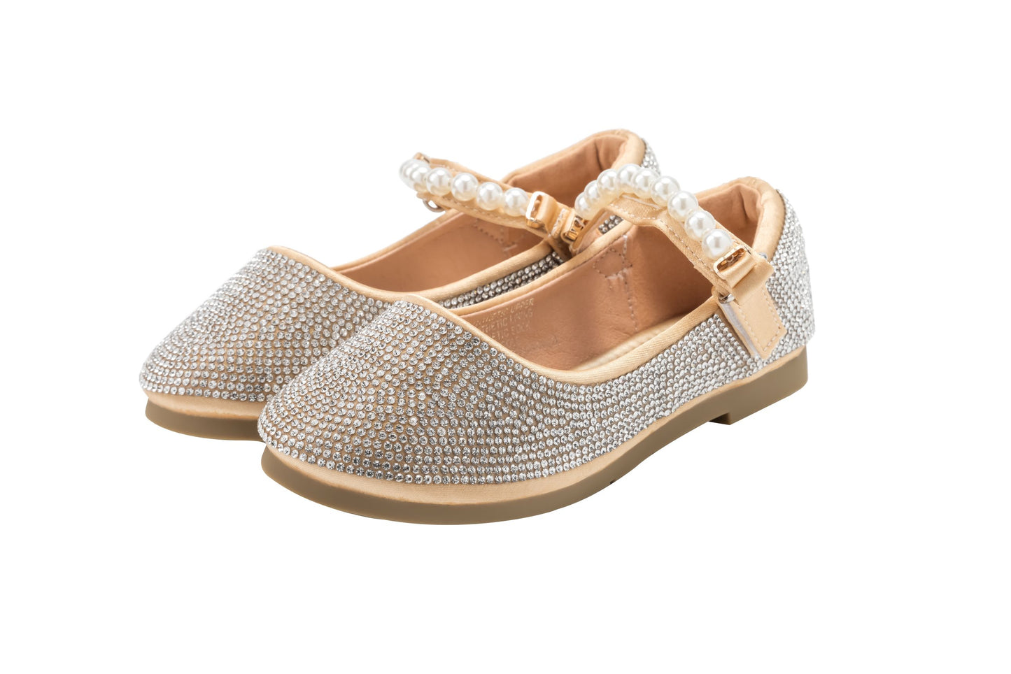 Girls Gold Sparkly Shoes – Glitter Mary Jane Dress Shoes | Glory - Gold