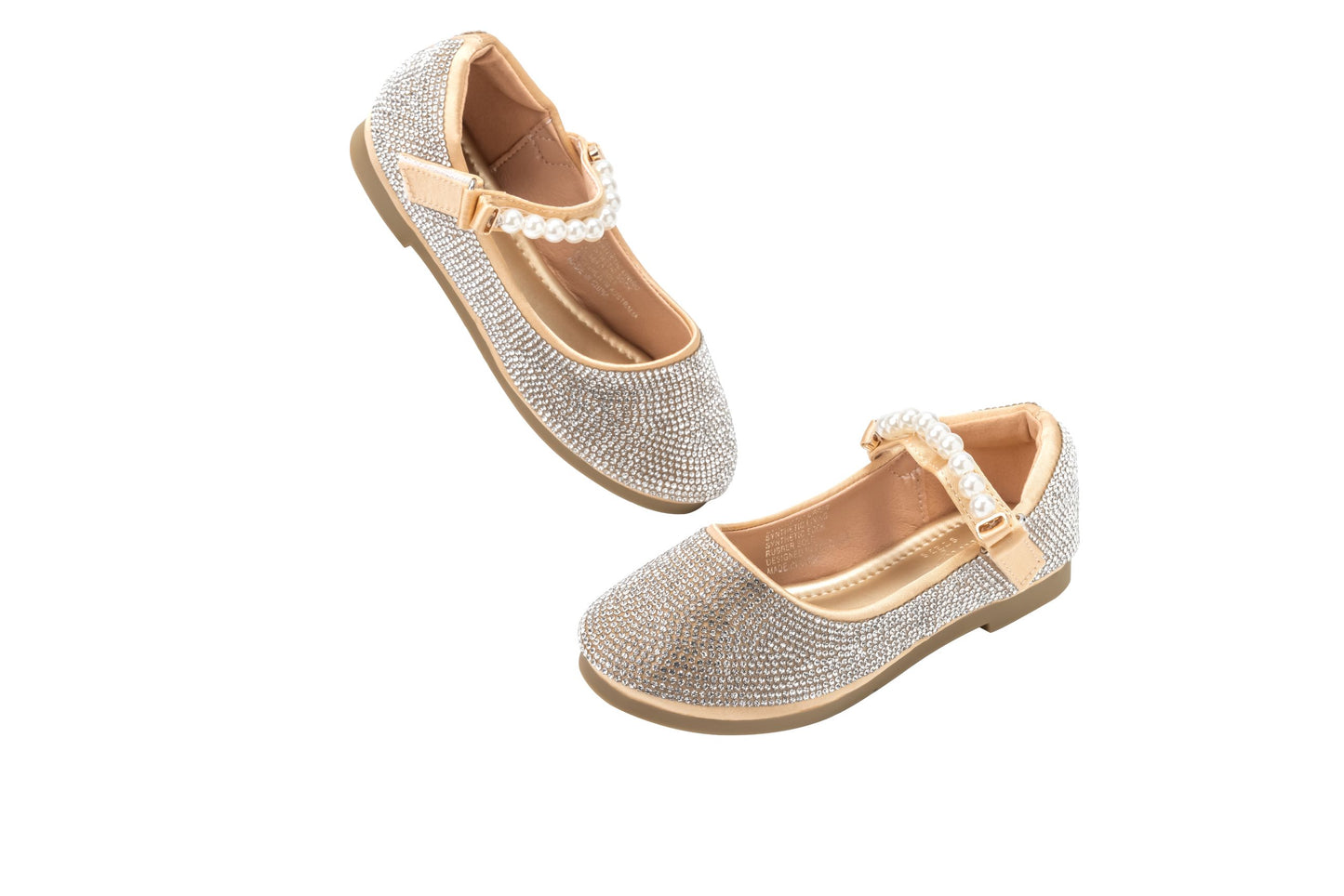 Girls Gold Sparkly Shoes – Glitter Mary Jane Dress Shoes | Glory - Gold