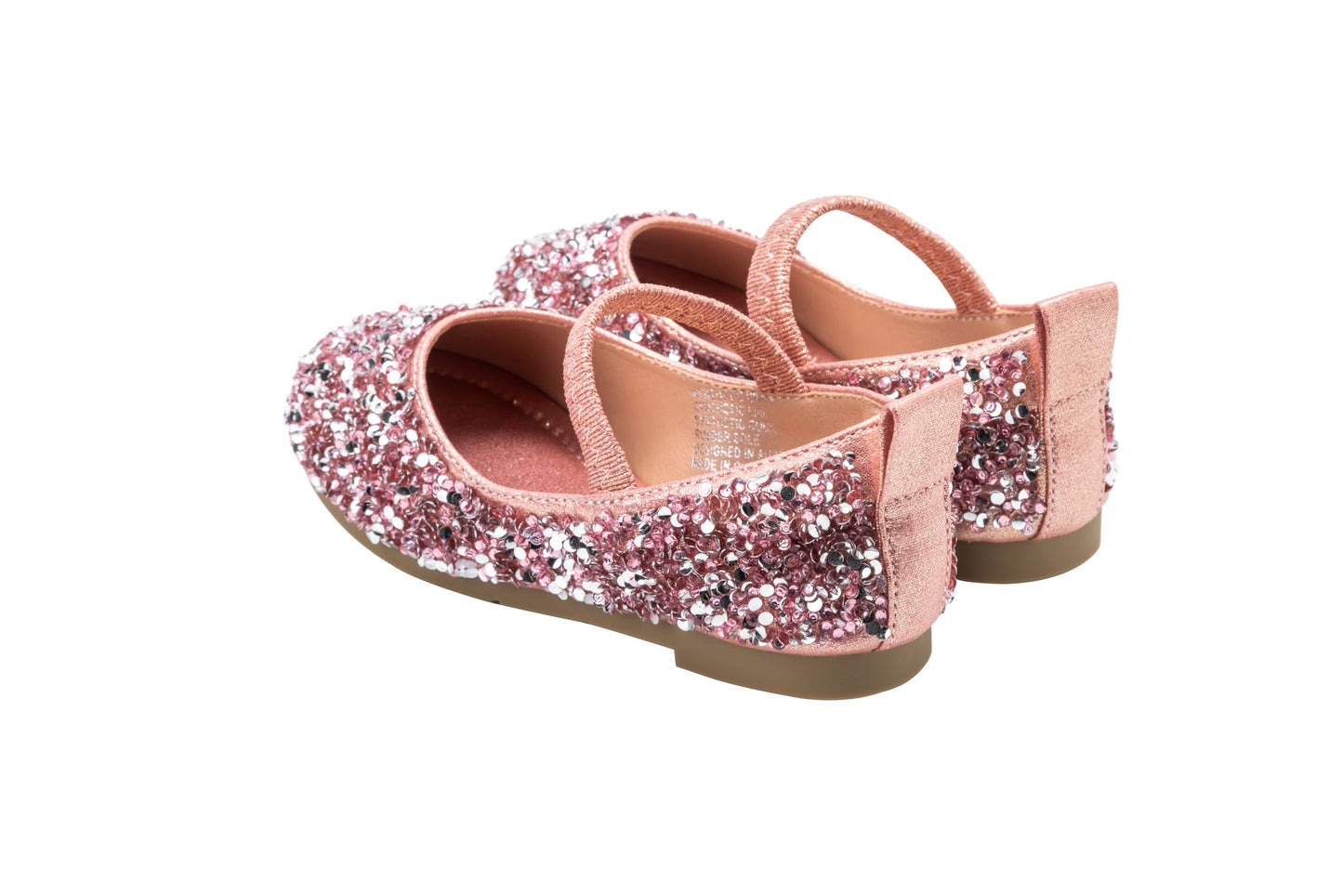 Girls Sparkly Glitter Mary Jane Shoes – Starlight - Pink