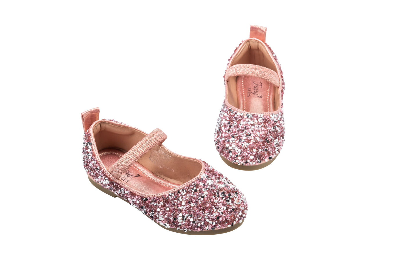 Girls Sparkly Glitter Mary Jane Shoes – Starlight - Pink